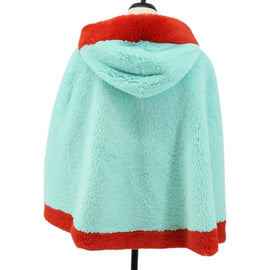 GUCCI Tiger Coat Poncho Jacket Fur Peppermint Auth SW2126SM - 0