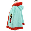 GUCCI Tiger Coat Poncho Jacket Fur Peppermint Auth SW2126SM-3