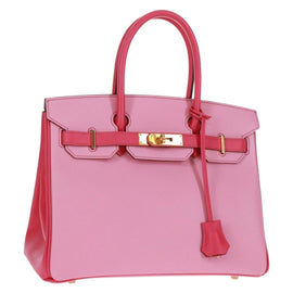 HERMES Birkin 30 Bag Leather SPO Gold Rose Confetti x Rose Tyrian Auth SW2128SM