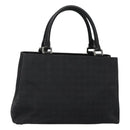 CELINE C Macadam Canvas Hand Bag Black Auth sw213-1