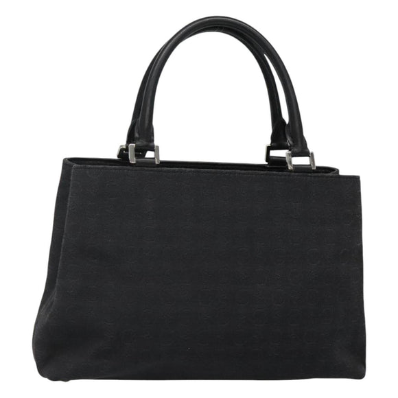 CELINE C Macadam Canvas Hand Bag Black Auth sw213