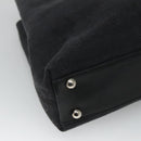CELINE C Macadam Canvas Hand Bag Black Auth sw213-14