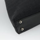 CELINE C Macadam Canvas Hand Bag Black Auth sw213-16