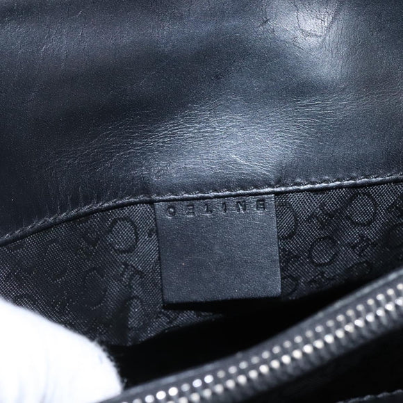 CELINE C Macadam Canvas Hand Bag Black Auth sw213