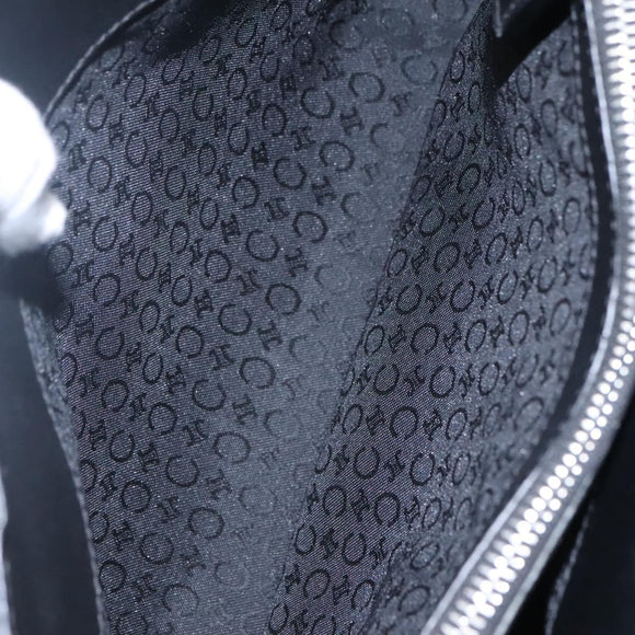CELINE C Macadam Canvas Hand Bag Black Auth sw213