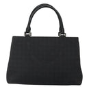 CELINE C Macadam Canvas Hand Bag Black Auth sw213-2