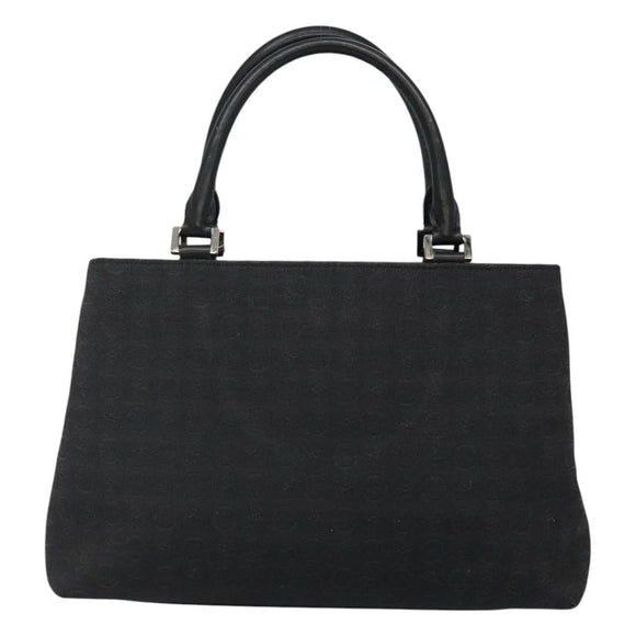 CELINE C Macadam Canvas Hand Bag Black Auth sw213