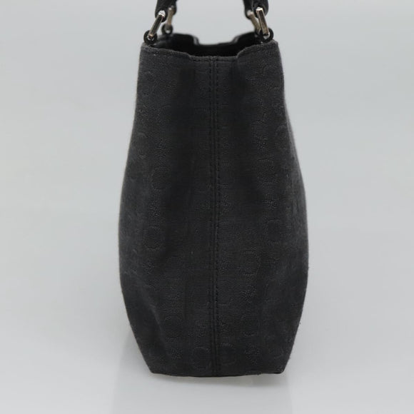 CELINE C Macadam Canvas Hand Bag Black Auth sw213