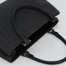 CELINE C Macadam Canvas Hand Bag Black Auth sw213-6
