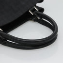 CELINE C Macadam Canvas Hand Bag Black Auth sw213-7