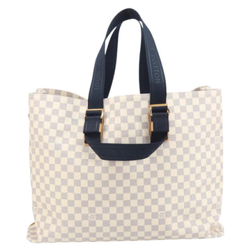 LOUIS VUITTON Damier Azur Plan Soleil Cabas GM Tote Bag N41180 LV Auth SW2130SM - 0