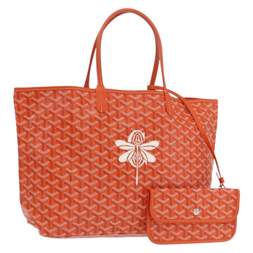 GOYARD Herringbone Saint Louis PM Tote Bag PVC Orange Auth SW2131SM