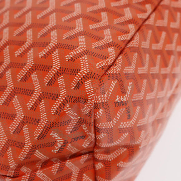 GOYARD Herringbone Saint Louis PM Tote Bag PVC Orange Auth SW2131SM