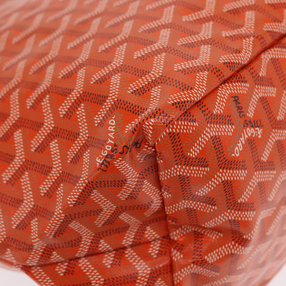 GOYARD Herringbone Saint Louis PM Tote Bag PVC Orange Auth SW2131SM