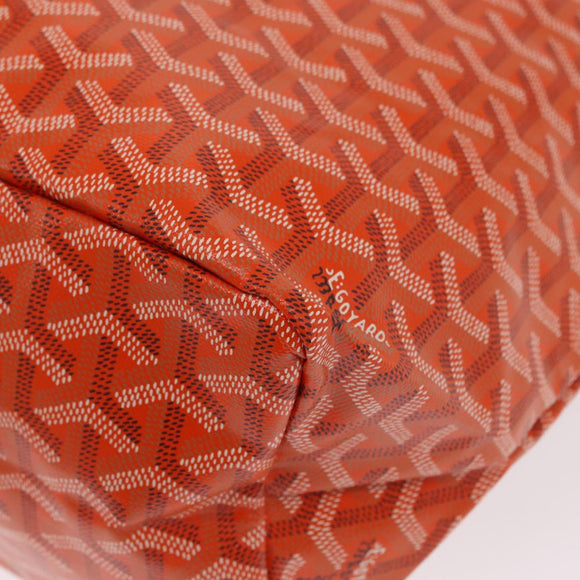 GOYARD Herringbone Saint Louis PM Tote Bag PVC Orange Auth SW2131SM