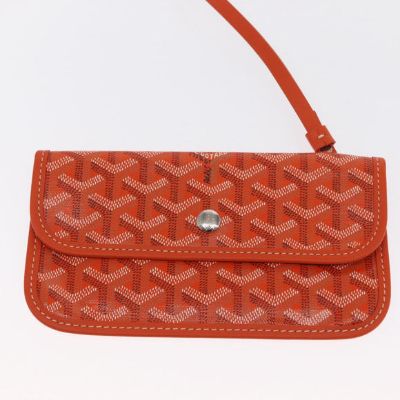 GOYARD Herringbone Saint Louis PM Tote Bag PVC Orange Auth SW2131SM