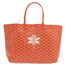 GOYARD Herringbone Saint Louis PM Tote Bag PVC Orange Auth SW2131SM-13