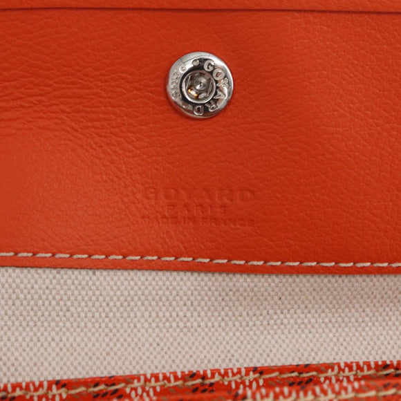 GOYARD Herringbone Saint Louis PM Tote Bag PVC Orange Auth SW2131SM