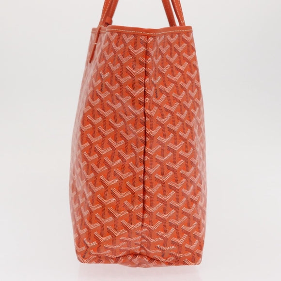 GOYARD Herringbone Saint Louis PM Tote Bag PVC Orange Auth SW2131SM