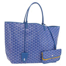GOYARD Herringbone Saint Louis GM Tote Bag PVC Blue Auth SW2133SM-1