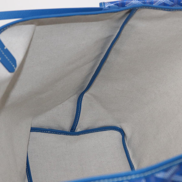 GOYARD Herringbone Saint Louis GM Tote Bag PVC Blue Auth SW2133SM