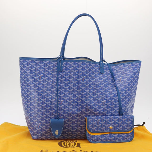 GOYARD Herringbone Saint Louis GM Tote Bag PVC Blue Auth SW2133SM
