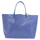 GOYARD Herringbone Saint Louis GM Tote Bag PVC Blue Auth SW2133SM-2