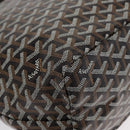 GOYARD Herringbone Saint Louis PM Tote Bag PVC Black Auth SW2134SM-16