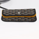 GOYARD Herringbone Saint Louis PM Tote Bag PVC Black Auth SW2134SM-29