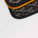 GOYARD Herringbone Saint Louis PM Tote Bag PVC Black Auth SW2134SM-30