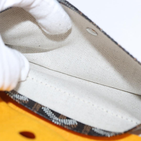 GOYARD Herringbone Saint Louis PM Tote Bag PVC Black Auth SW2134SM