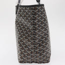 GOYARD Herringbone Saint Louis PM Tote Bag PVC Black Auth SW2134SM-3