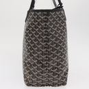 GOYARD Herringbone Saint Louis PM Tote Bag PVC Black Auth SW2134SM-4