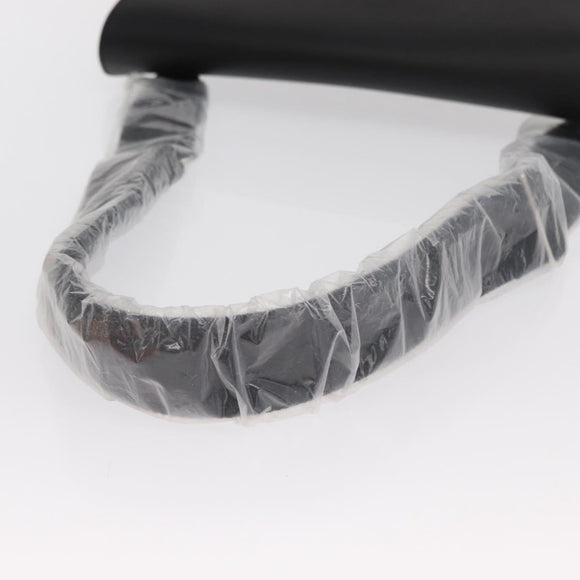 GOYARD Herringbone Croucher Shoulder Bag PVC Leather Black Auth SW2135SM