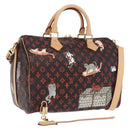 LOUIS VUITTON Catgram Speedy Bandouliere 30 Hand Bag M44401 LV Auth SW2136SM-1