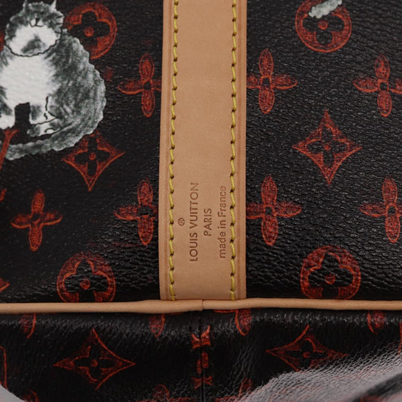 LOUIS VUITTON Catgram Speedy Bandouliere 30 Hand Bag M44401 LV Auth SW2136SM
