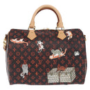 LOUIS VUITTON Catgram Speedy Bandouliere 30 Hand Bag M44401 LV Auth SW2136SM-13