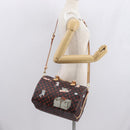LOUIS VUITTON Catgram Speedy Bandouliere 30 Hand Bag M44401 LV Auth SW2136SM-32