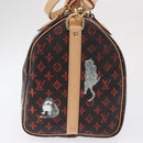 LOUIS VUITTON Catgram Speedy Bandouliere 30 Hand Bag M44401 LV Auth SW2136SM-4