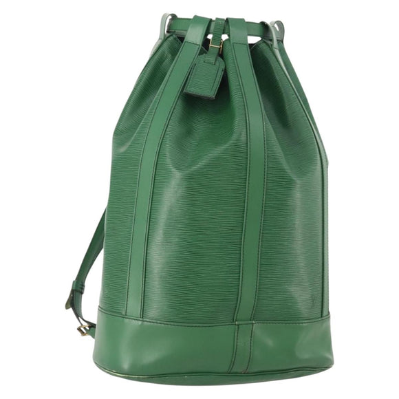 LOUIS VUITTON Epi Randonnee GM Shoulder Bag Green M43084 LV Auth SW2146