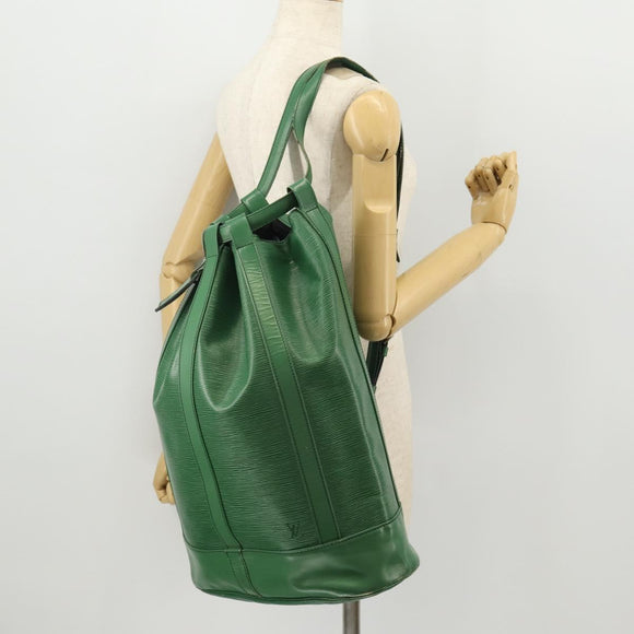 LOUIS VUITTON Epi Randonnee GM Shoulder Bag Green M43084 LV Auth SW2146
