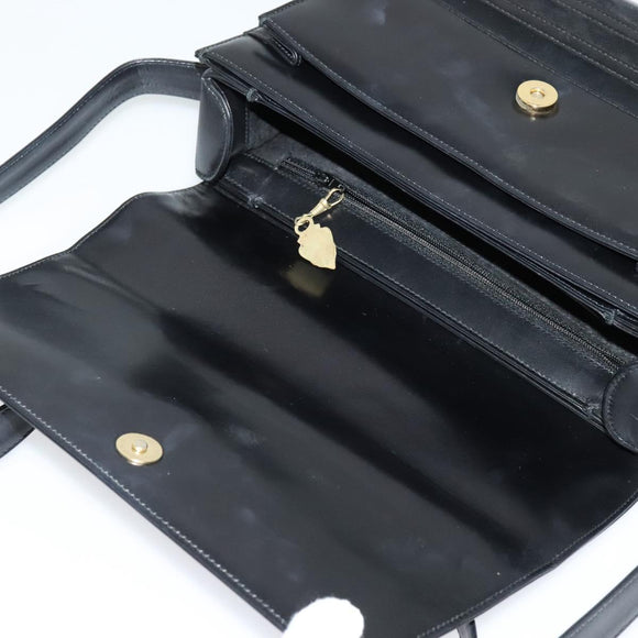 GUCCI Shoulder Bag Leather Black 001 109 1314 Auth sw215