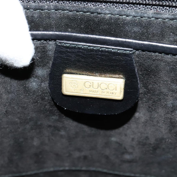 GUCCI Shoulder Bag Leather Black 001 109 1314 Auth sw215