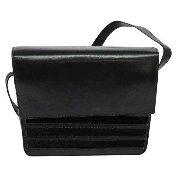 GUCCI Shoulder Bag Leather Black 001 109 1314 Auth sw215