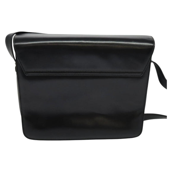 GUCCI Shoulder Bag Leather Black 001 109 1314 Auth sw215