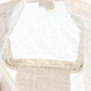FENDI Zucca Canvas Boston Bag White Silver Auth SW2152V-20