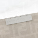 FENDI Zucca Canvas Boston Bag White Silver Auth SW2152V-12