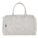 FENDI Zucca Canvas Boston Bag White Silver Auth SW2152V-2