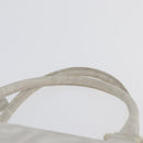 FENDI Zucca Canvas Boston Bag White Silver Auth SW2152V-8
