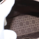 Christian Dior Maris Pearl Hand Bag Patent leather Brown Silver Auth SW2153A-11